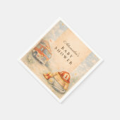 Serviette En Papier Fire Truck Firefighter Baby Shower (Coin)
