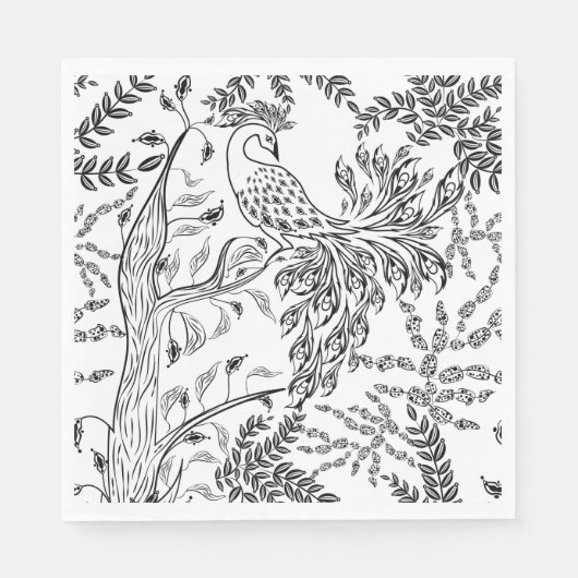 Serviette En Papier Firebird, oiseau (Devant)