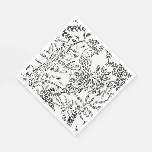 Serviette En Papier Firebird, oiseau (Coin)