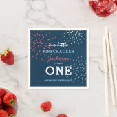 Serviette En Papier Firecracker 4 juillet Fireworks Anniversaire (En situation)