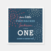 Serviette En Papier Firecracker 4 juillet Fireworks Anniversaire (Devant)