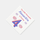 Serviette En Papier Firecracker 4e anniversaire (Coin)