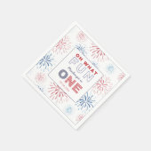 Serviette En Papier Firecracker Fun One 1er anniversaire Party (Coin)