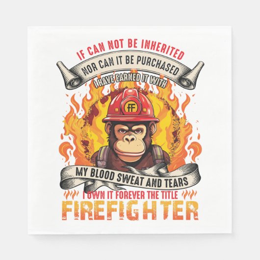 Serviette En Papier Firefighter (Devant)