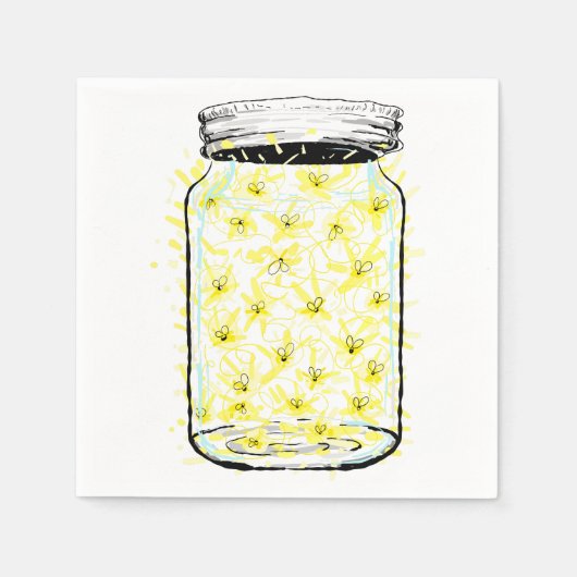 Serviette En Papier Firefly Frenzy (Devant)