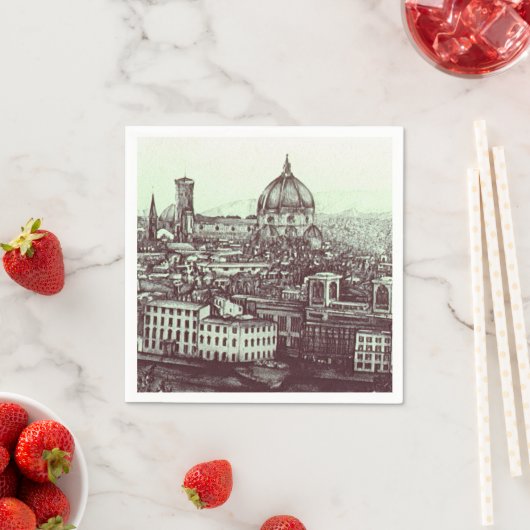 Serviette En Papier Firenze (En situation)