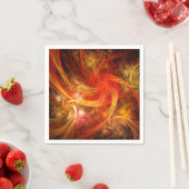 Serviette En Papier Firestorm Nova Art Abstrait (En situation)