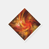 Serviette En Papier Firestorm Nova Art Abstrait (Coin)