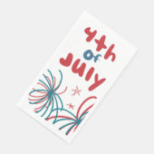 Serviette En Papier Fireworks 4 juillet Stars BBQ Anniversaire (Coin)