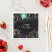 Serviette En Papier Fireworks modifiables (En situation)