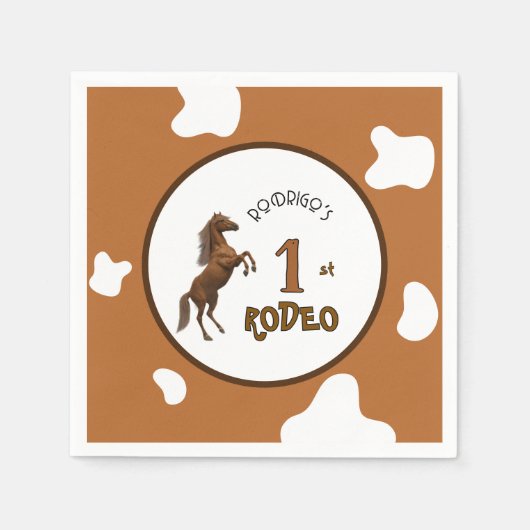 Serviette En Papier First Rodeo (Devant)