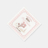 Serviette En Papier First Rodeo 1st Birthday Pink Western (Coin)