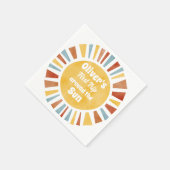 Serviette En Papier First Trip Around The Sun Invitation (Coin)