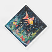 Serviette En Papier Fish Dreamland, perfection aquarium, (Coin)
