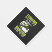 Serviette En Papier Fishing Solves Most Of My Problems (Coin)