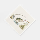 Serviette En Papier Fishing Theme Party Plates Bass (Coin)