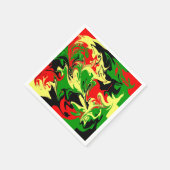 Serviette En Papier Fissures afrocentriques (Coin)