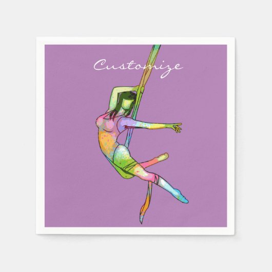 Serviette En Papier Fitness aérienne Yoga Thunder_Cove (Devant)