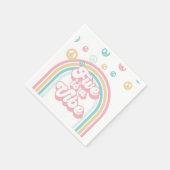 Serviette En Papier Five est Vibe Retro Summer Rainbow (Coin)