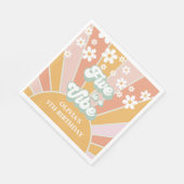 Serviette En Papier Five est Vibe Retro Sunshine daisy boho (Coin)