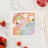 Serviette En Papier Five est vibe Spa Rainbow 5e anniversaire (En situation)