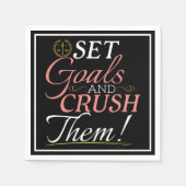 Serviette En Papier Fixer des objectifs et écraser leur devis (Devant)