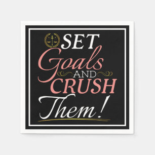 Serviette En Papier Fixer des objectifs et écraser leur devis