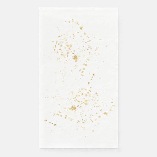 Serviette En Papier Flacons d'or | Élégant | Dîner | (Devant)