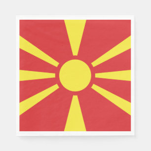 Serviette En Papier Flag de Macedonia