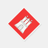 Serviette En Papier Flag of Hamburg Paper Napkins (Coin)