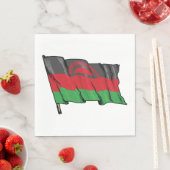 Serviette En Papier Flag Of Malawi (En situation)