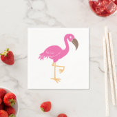 Serviette En Papier Flamant rose (En situation)