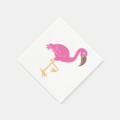 Serviette En Papier Flamant rose (Coin)