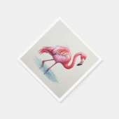 Serviette En Papier Flamant rose (Coin)