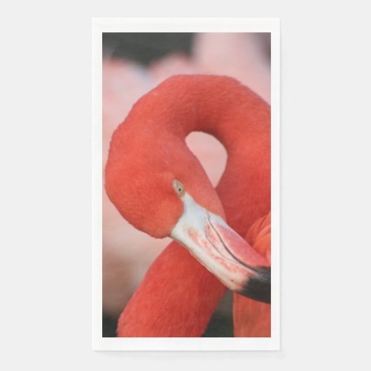 Serviette En Papier Flamant rose 001 (Devant)