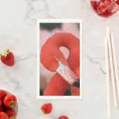 Serviette En Papier Flamant rose 001 (En situation)