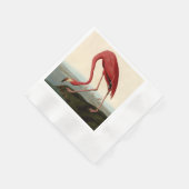 Serviette En Papier Flamant rose américain d'Audubon (Coin)
