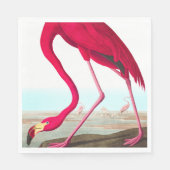 Serviette En Papier Flamant rose américain par John James Audubon (Devant)