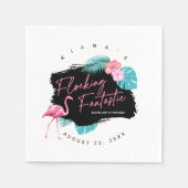 Serviette En Papier Flamant rose Bachelorette Fantastic V2 ID930 (Devant)