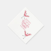 Serviette En Papier Flamant rose Beach Mariage Oiseaux d'une plume (Coin)