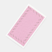 Serviette En Papier Flamant rose bébé Flamant rose Panier tressé en tr (Coin)