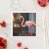 Serviette En Papier Flamant rose Cozy Corner (En situation)