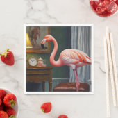 Serviette En Papier Flamant rose Cozy Corner (En situation)