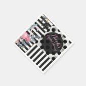 Serviette En Papier Flamant Rose Été Points Fun Funky Fête (Coin)