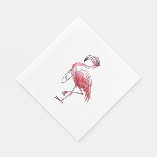 Serviette En Papier Flamant rose fabuleux (Coin)