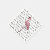 Serviette En Papier Flamant rose | flamant rose, oiseau tropical rose (Coin)