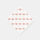 Serviette En Papier Flamant rose rose (Coin)