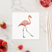 Serviette En Papier Flamant rose rose (En situation)