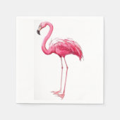 Serviette En Papier Flamant rose rose (Devant)