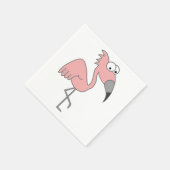Serviette En Papier Flamant rose rose (Coin)